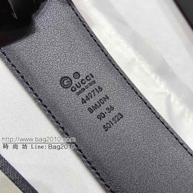 Gucci經典皮帶 古奇板紋內襯牛皮腰帶  jjp1592